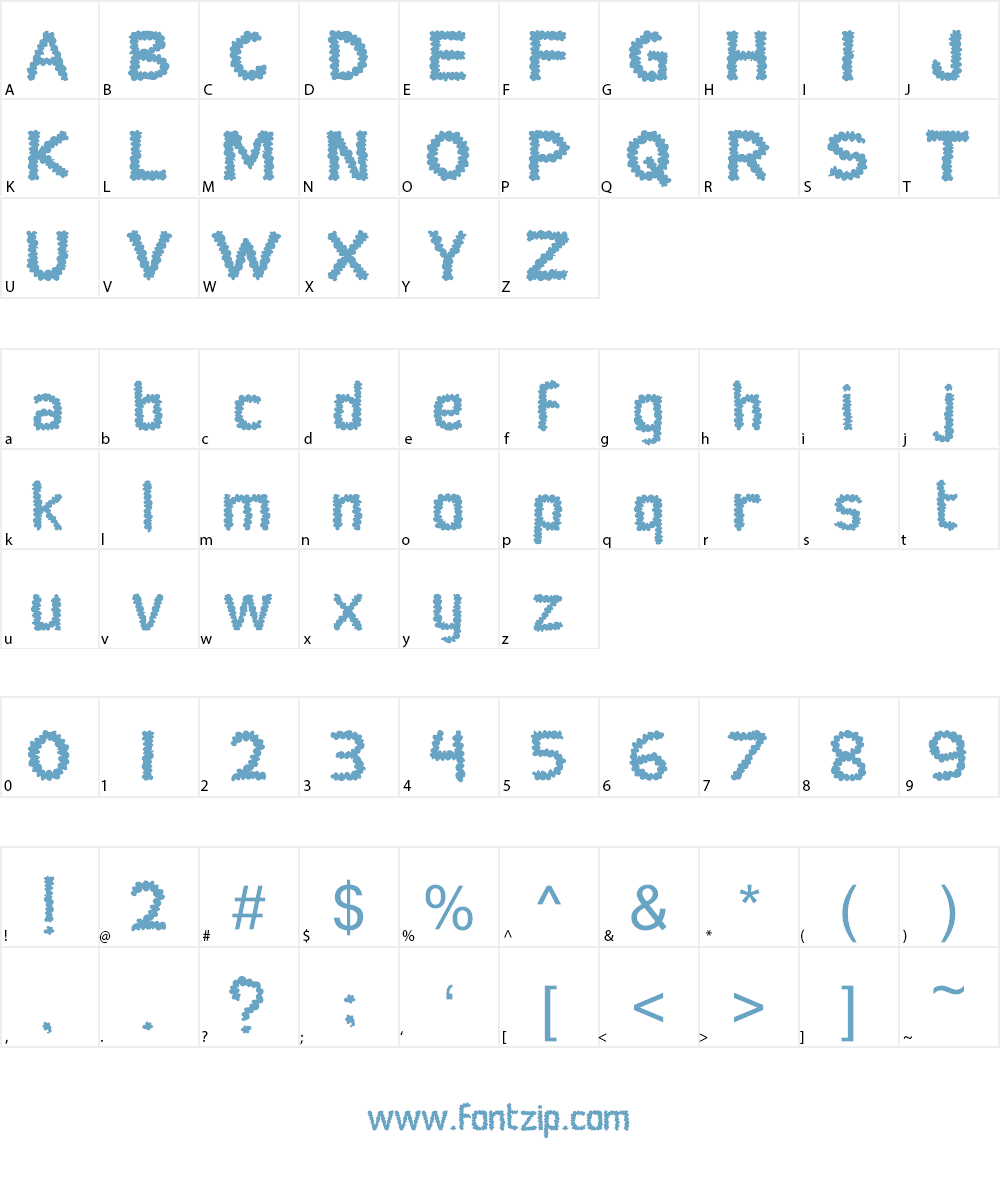 Social Monster Font Character